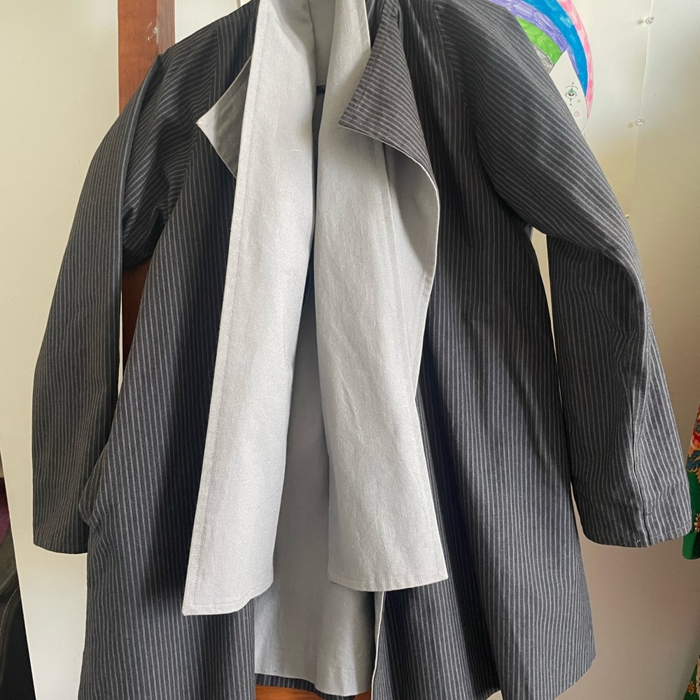 Gray Pinstripe Coat